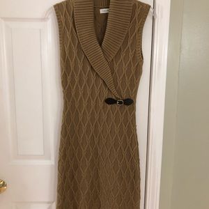 Sleeveless sweater dress